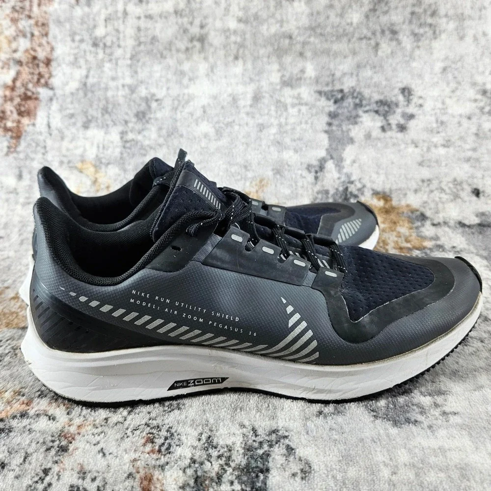 Nike Air Zoom Pegasus 36 Running Shoes Women 6.5 Black Trainer Sneaker AQ8006